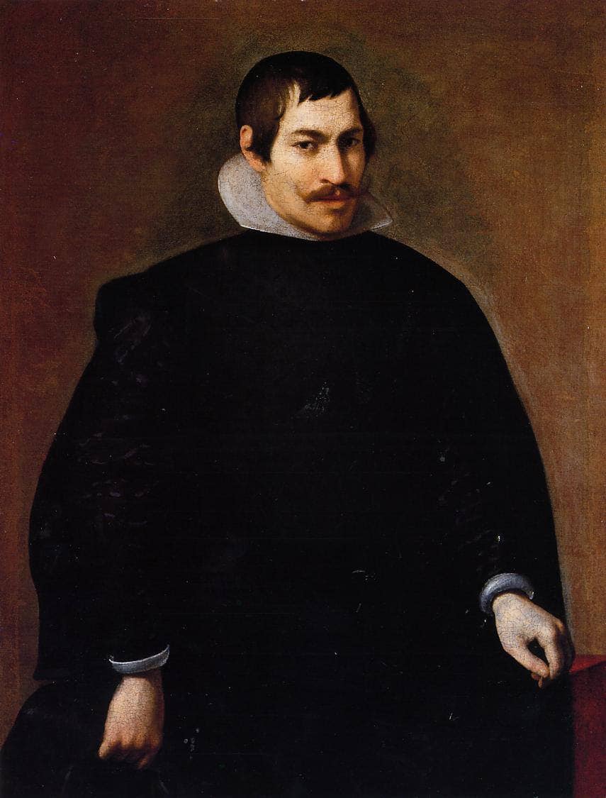 Portrait of a Man by Diego Velazquez — hand-painted portrait oil painting reproduction on canvas