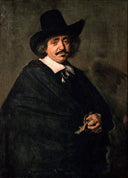 Portrait of a Man by Frans Hals — male oil painting wall art, Baroque