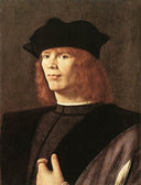 Portrait of a Man by Andrea Solario — male oil painting wall art, High Renaissance