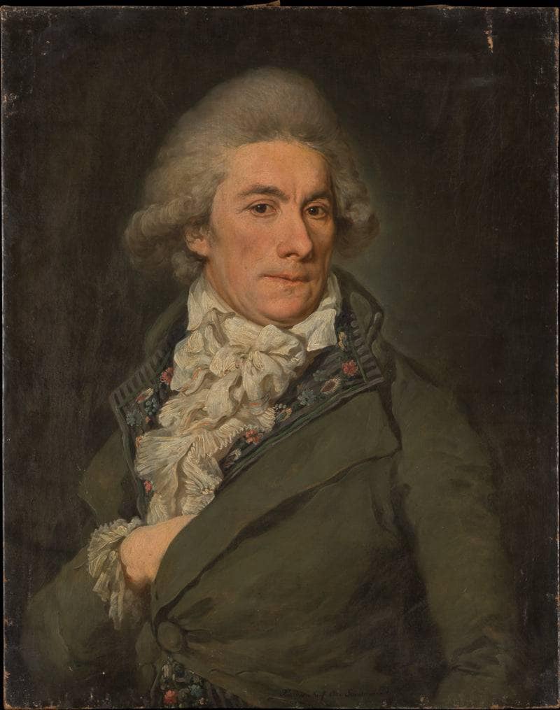 Portrait of a Man by Barbara Krafft — hand-painted portrait oil painting reproduction on canvas