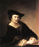 Portrait of a Man by Ferdinand Bol — male oil painting wall art, Baroque