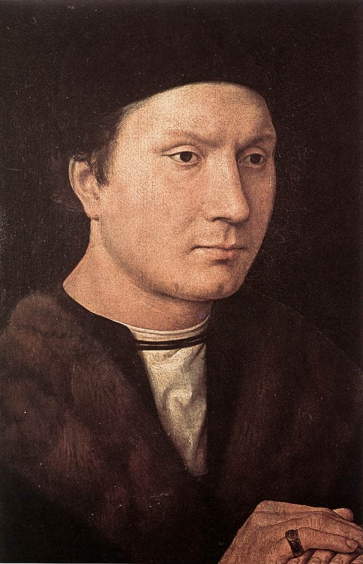 Portrait of a Man by Hans Memling — hand-painted portrait oil painting reproduction on canvas