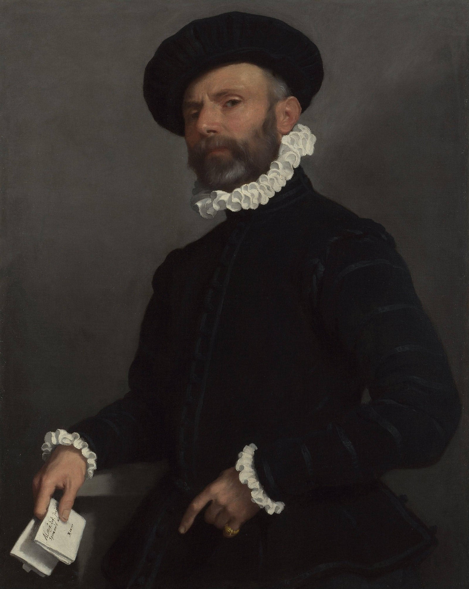 Portrait of a Man Holding a Letter ('L'Avvocato')