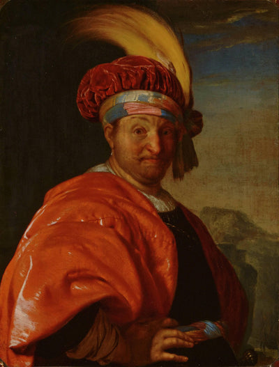 Portrait of a Man in Eastern Clothing by Frans van Mieris the Elder — oil painting reproduction