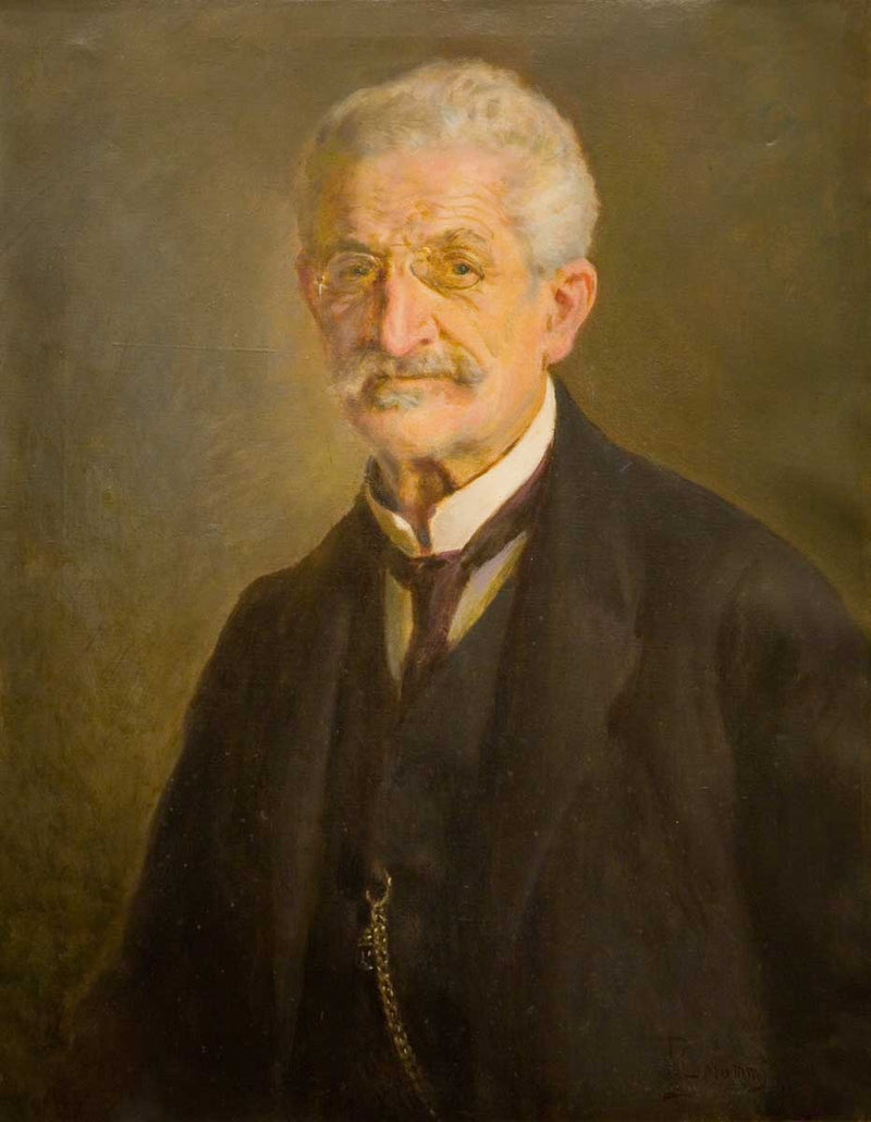 Portrait of a man on gallery wrap