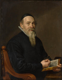 Portrait of a Man, Possibly a Botanist by David Bailly — hand-painted portrait oil painting reproduction on canvas