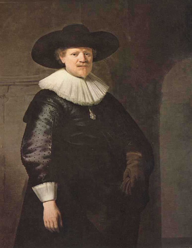 Portrait of a Man (possibly the poet Jan Harmensz Krul) - Rembrandt