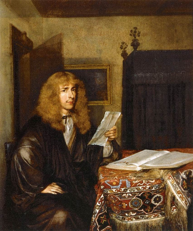 Portrait of a Man Reading on gallery wrap