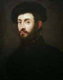 Portrait of a man by Tintoretto — male oil painting wall art, Mannerism Late Renaissance