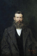 Portrait of a man by Umberto Veruda — hand-painted portrait oil painting reproduction on canvas
