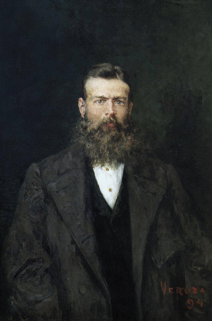 Portrait of a man by Umberto Veruda — hand-painted portrait oil painting reproduction on canvas