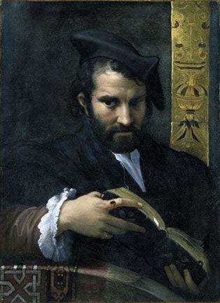 Portrait of a Man with a Book - Parmigianino