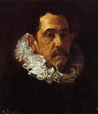Portrait of a Man with a Goatee by Diego Velazquez — hand-painted portrait oil painting reproduction on canvas