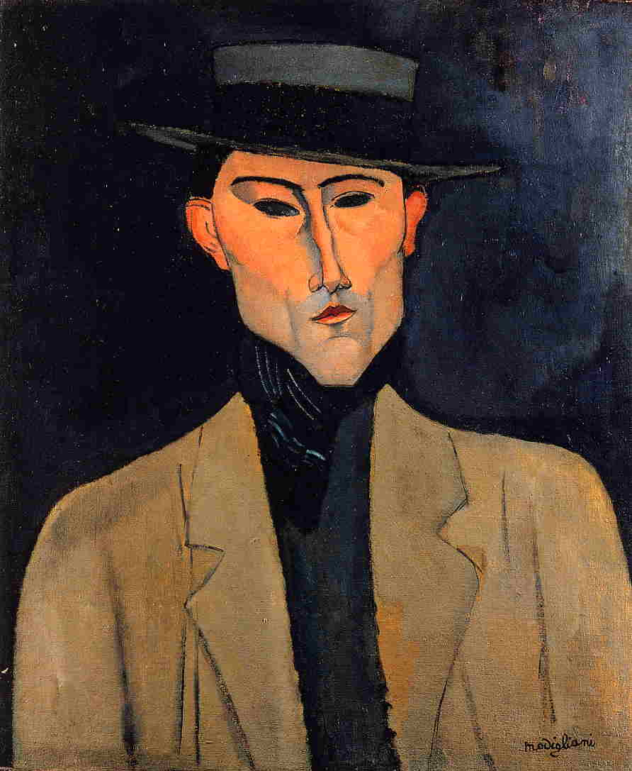 Portrait of a Man with Hat (Jose Pacheco ) - Amedeo Modigliani