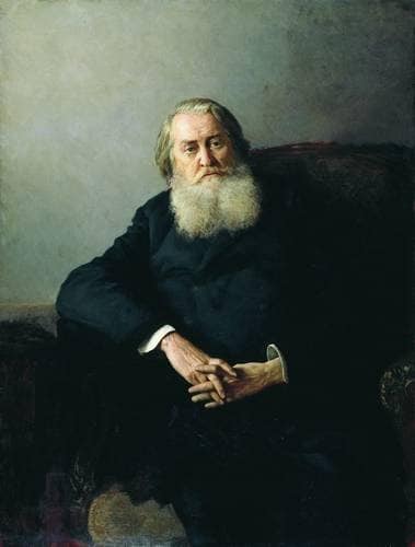 Portrait of A. N. Plescheev by Mykola Yaroshenko — hand-painted portrait oil painting reproduction on canvas