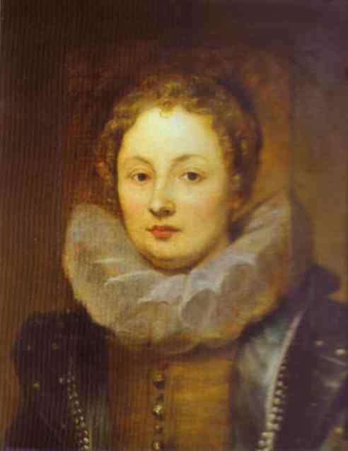 Portrait of a Noblewoman by Anthony van Dyck — hand-painted portrait oil painting reproduction on canvas