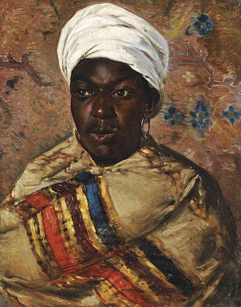 Portrait of a North African Lady - Cesare Biseo