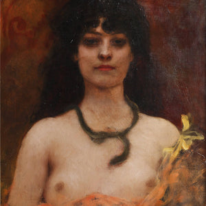 Portrait of a Nude Lady, Bust Length