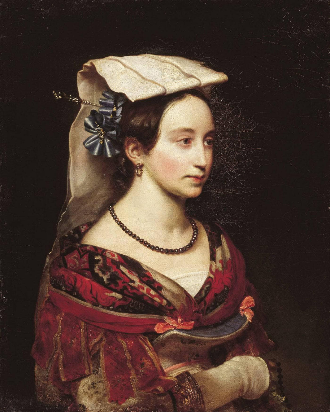 Portrait of A. O. Smirnova by Orest Kiprensky — hand-painted portrait oil painting reproduction on canvas