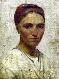 Portrait of a Peasant Girl by Alexey Venetsianov — hand-painted portrait oil painting reproduction on canvas