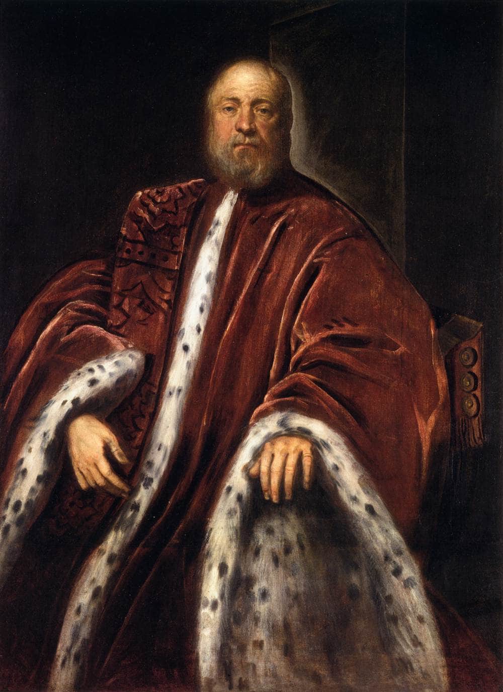Portrait of a Procurator of St Mark's by Tintoretto — hand-painted portrait oil painting reproduction on canvas