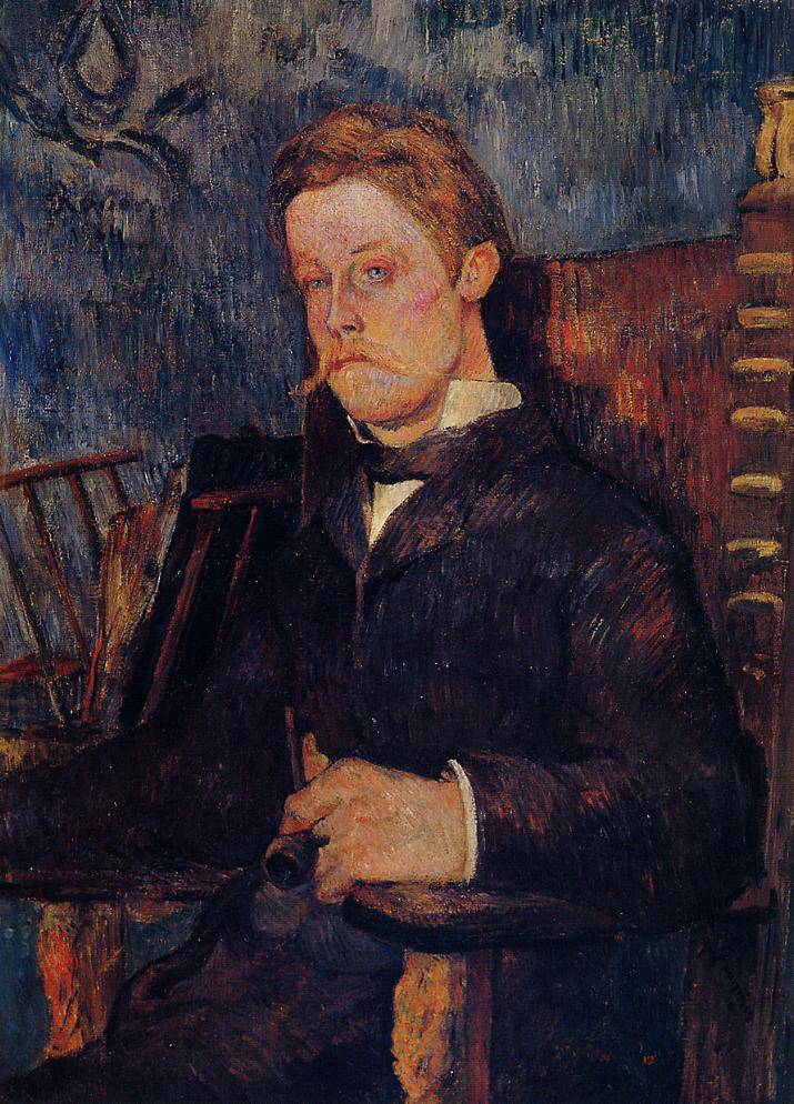 Portrait of a seated man - Paul Gauguin