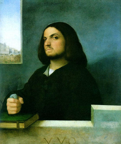 Portrait of a Venetian Gentleman in entryway