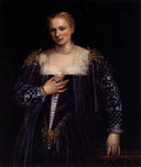 Portrait of a Venetian Woman (La Belle Nani) by Paolo Veronese — male oil painting wall art, Mannerism Late Renaissance