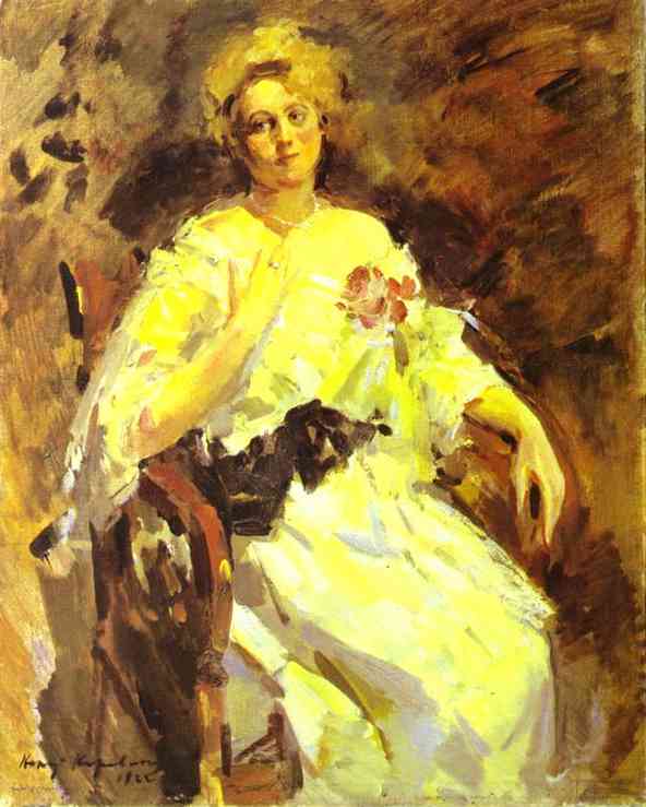 Portrait of a Woman - Konstantin Korovin