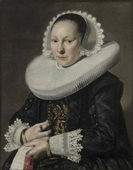 Portrait of a woman by Frans Hals — hand-painted portrait oil painting reproduction on canvas