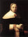 Portrait of a woman in living room