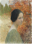 Portrait of a woman by Henri Martin — hand-painted portrait oil painting reproduction on canvas