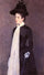 Portrait of a Woman in Black in hallway