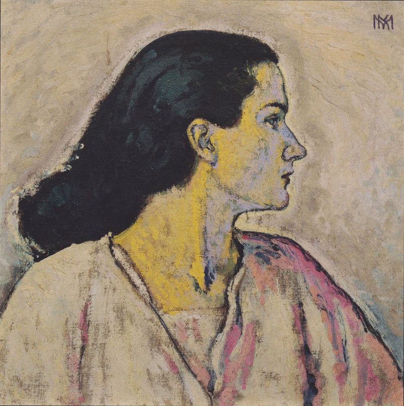 Portrait of a Woman in Profile on gallery wrap