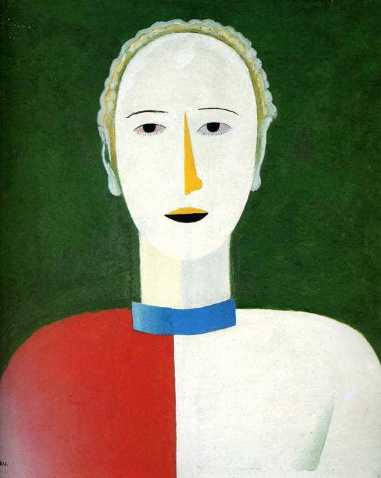 Portrait of a Woman by Kazimir Malevich — hand-painted portrait oil painting reproduction on canvas