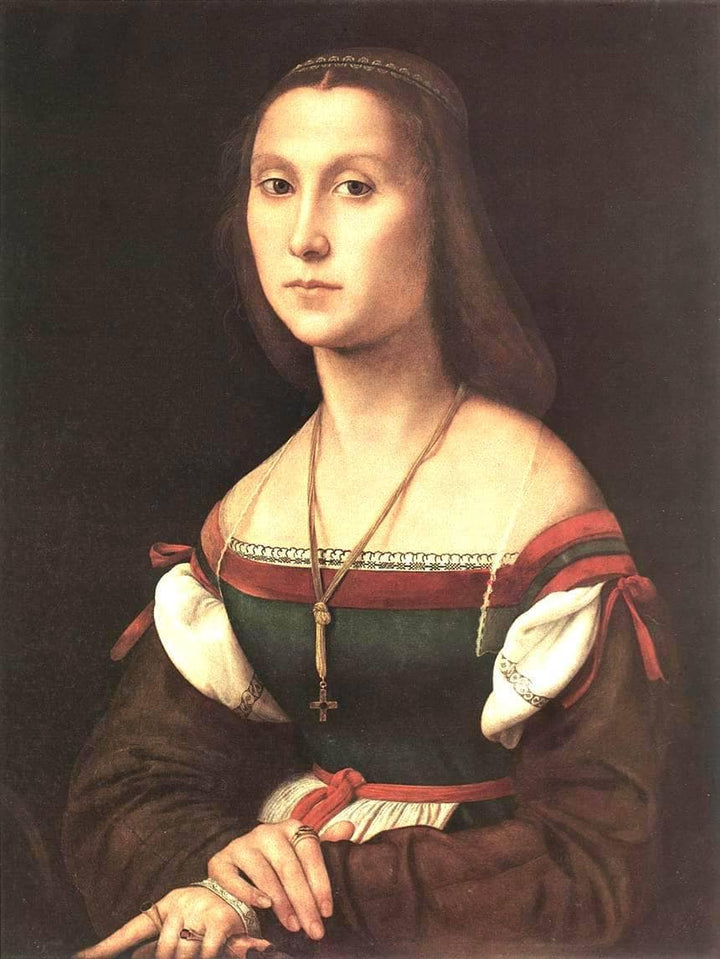 Portrait of a Woman (La Muta) by Raphael — hand-painted portrait oil painting reproduction on canvas