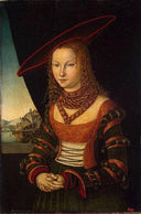 Portrait of a Woman by Lucas Cranach the Elder — male oil painting wall art, Northern Renaissance