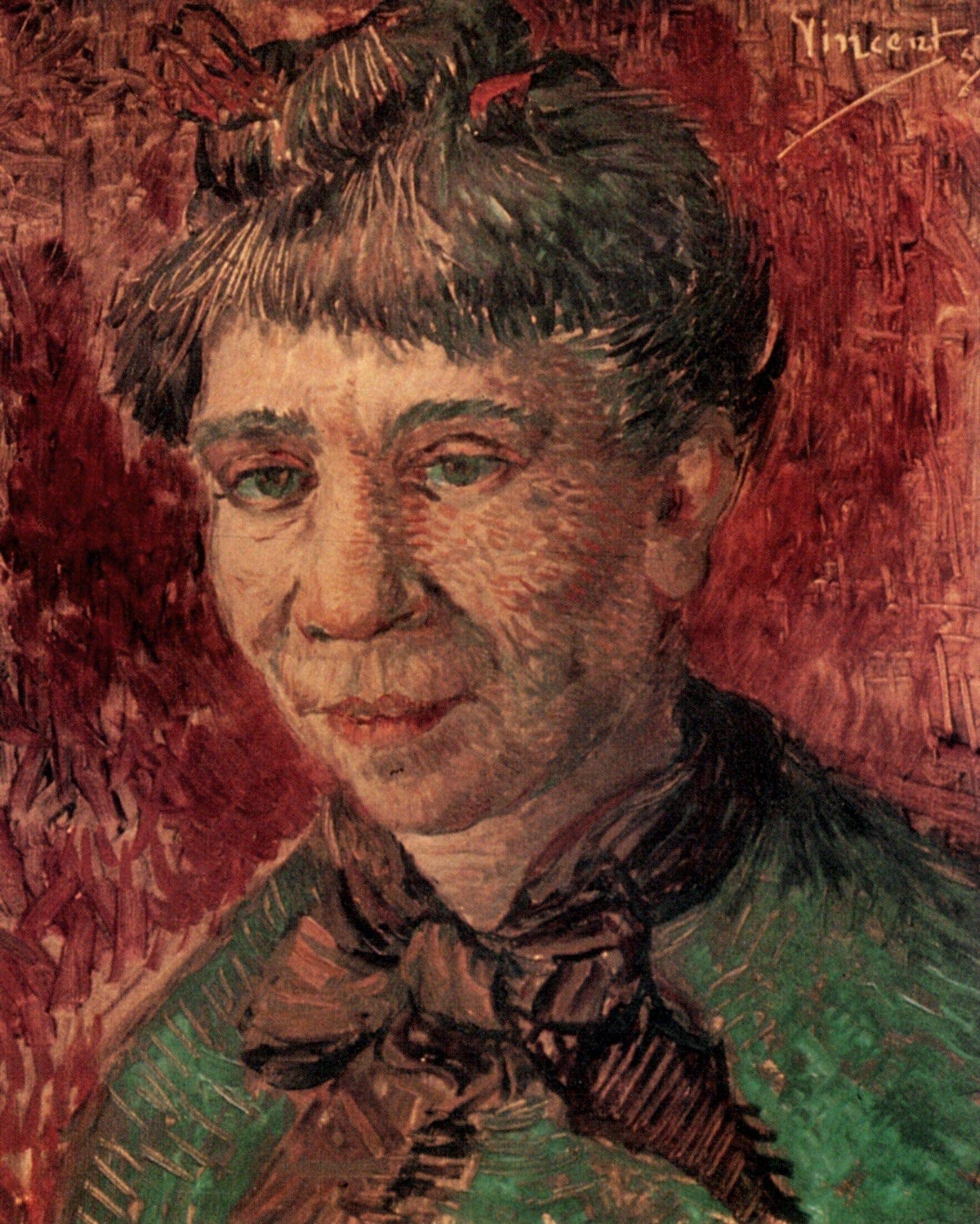 Portrait of a Woman (Madame Tanguy) - Vincent van Gogh