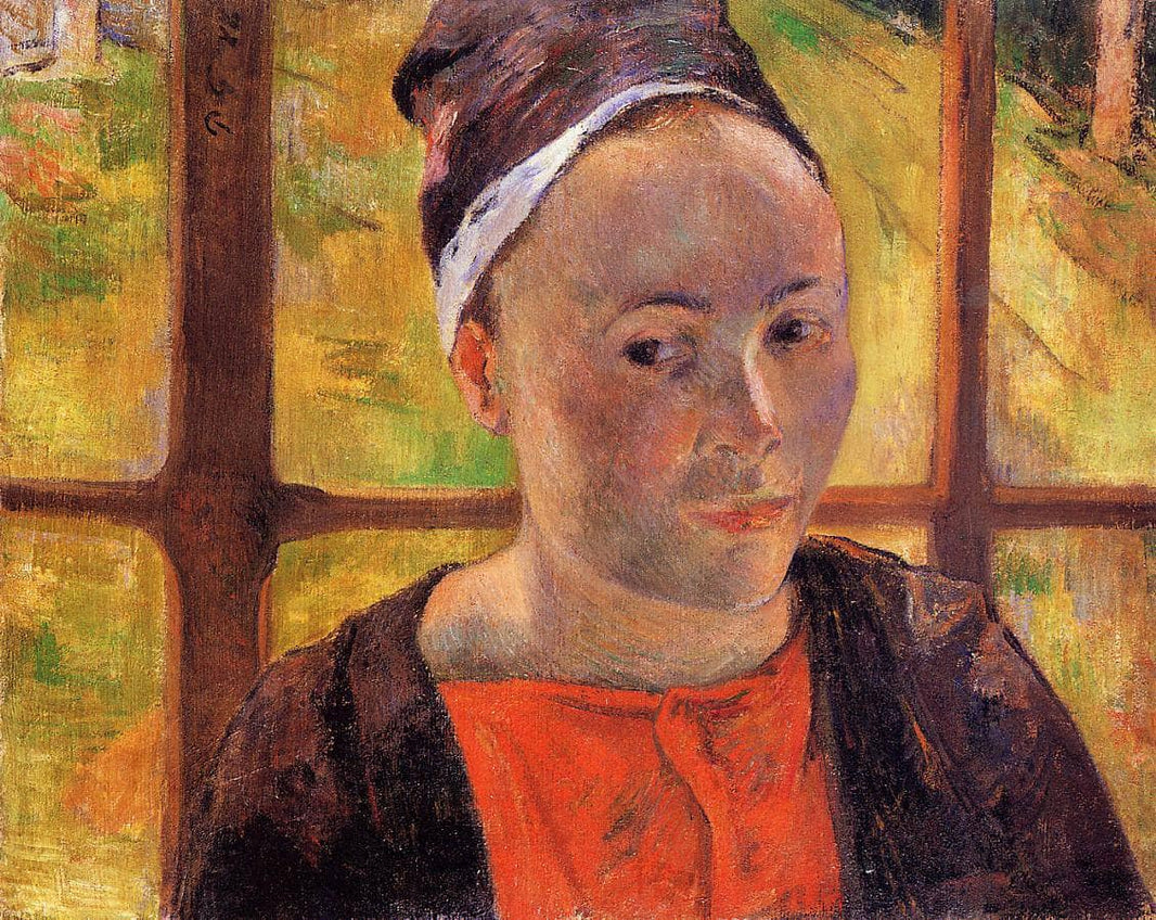 Portrait of a woman (Marie Lagadu) by Paul Gauguin — hand-painted portrait oil painting reproduction on canvas