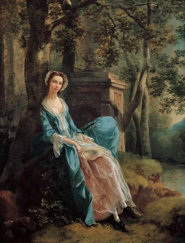 Portrait of a Woman (possibly of the Lloyd Family) by Thomas Gainsborough — hand-painted portrait oil painting reproduction on canvas
