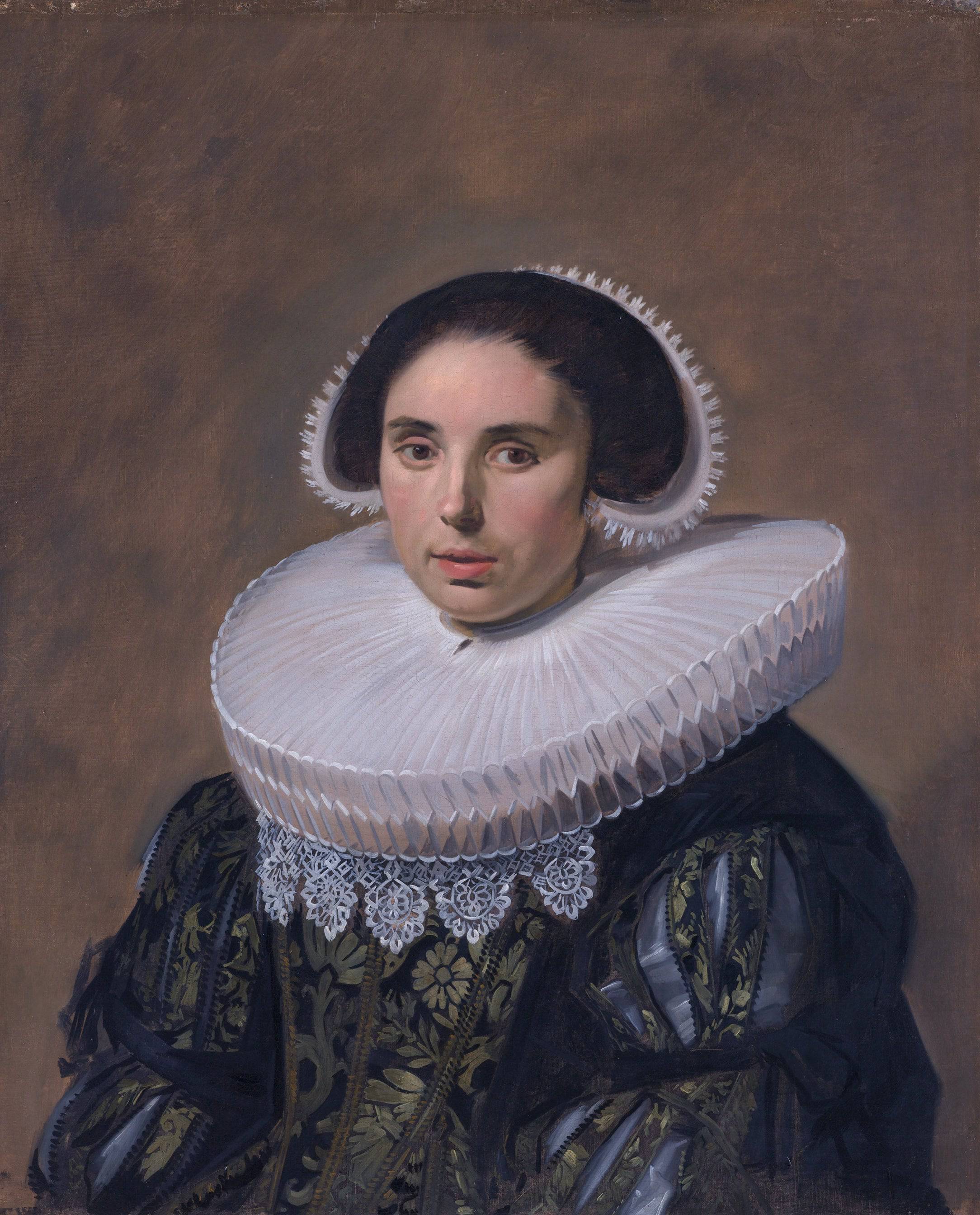 Portrait of a woman, possibly Sara Wolphaerts van Diemen - Frans Hals