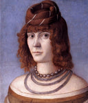 Portrait of a Woman by Vittore Carpaccio — male oil painting wall art, High Renaissance