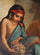 Portrait of a Young Arabic Girl in hallway