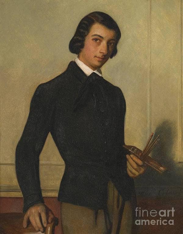 Portrait of a Young Artist by Alexandre Cabanel — hand-painted portrait oil painting reproduction on canvas