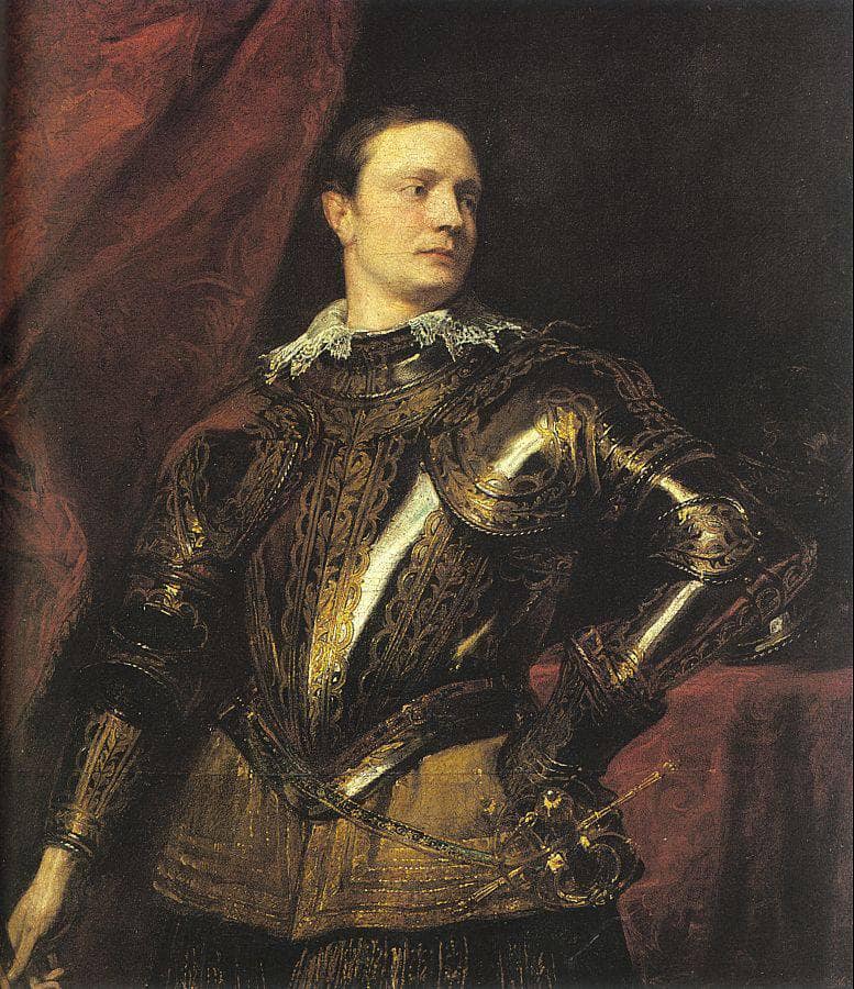Portrait of a Young General by Anthony van Dyck — hand-painted portrait oil painting reproduction on canvas