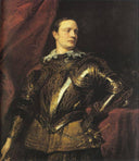 Portrait of a Young General by Anthony van Dyck — male oil painting wall art, Baroque