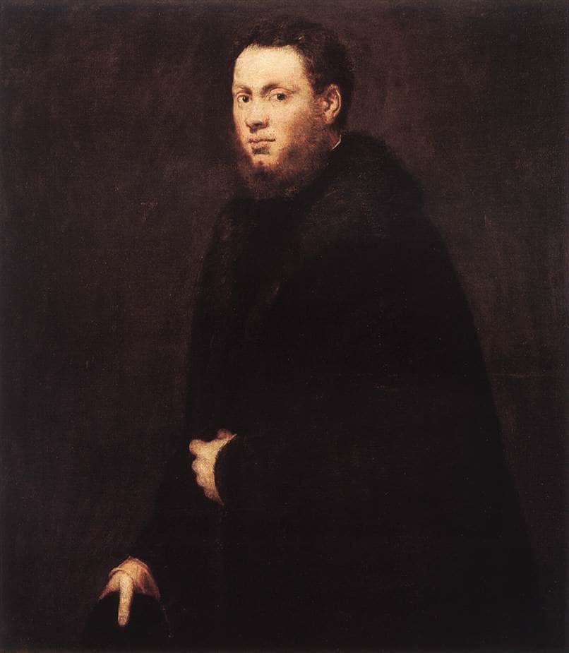 Portrait of a Young Gentleman by Tintoretto — hand-painted portrait oil painting reproduction on canvas
