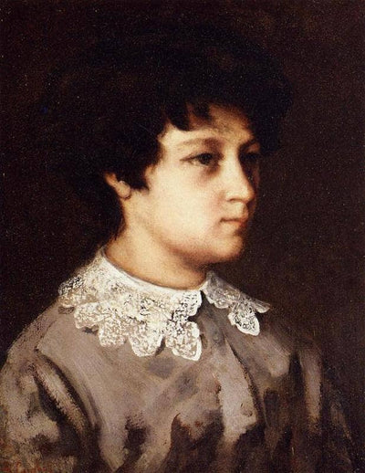 Portrait of a Young Girl from Salins in apartment