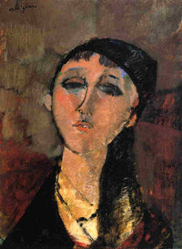 Portrait of a Young Girl (Louise) by Amedeo Modigliani — hand-painted portrait oil painting reproduction on canvas