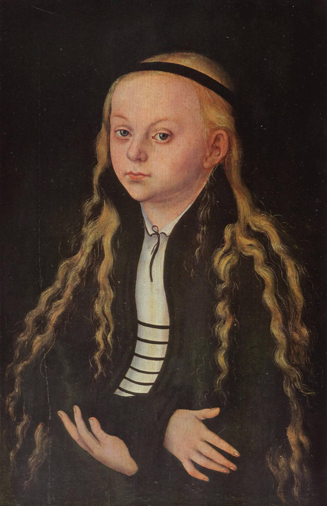 Portrait of a Young Girl (Magdalena Luther) by Lucas Cranach the Elder — hand-painted portrait oil painting reproduction on canvas